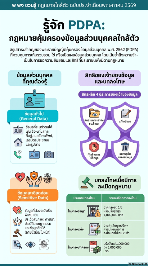  "PDPA กฎหมายคุ้มครองข้อมูลส่วนบุคคลใกล้ตัว"