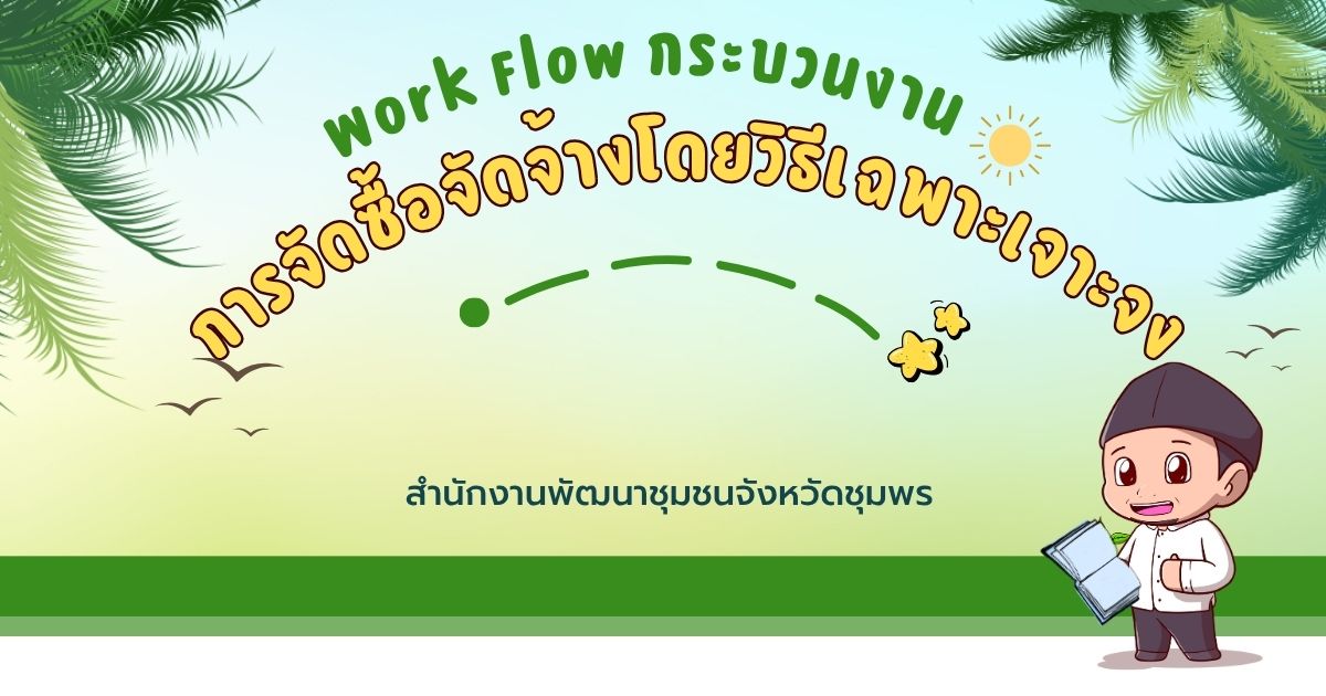 กระบวนงาน การจัดซื้อจัดจ้างโดยวิธีเฉพาะเจาะจง
